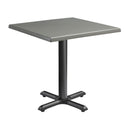 Enduratop Complete Straight Dining Table With Flat Auto-Adjust Base - Grey - NWOF