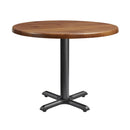 Enduratop Complete Dining Table With Flat Auto-Adjust Base - Natural Wood - NWOF