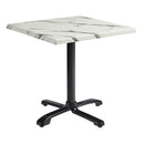 Enduratop Complete Dining Flip Top Table - Carrara Marble With Flat Auto-Adjust Flip Top Base - NWOF