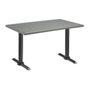 Enduratop Complete Straight Dining Table With Flat Auto-Adjust Base - Grey - NWOF