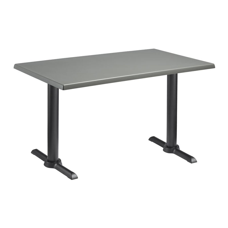 Enduratop Complete Straight Dining Table With Flat Auto-Adjust Base - Grey