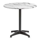 Enduratop Complete Dining Table With Alby Black Base - Carrara Marble - NWOF
