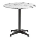 Enduratop Complete Dining Table - Carrara Marble With Alby Black Base - NWOF