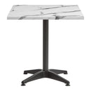 Enduratop Complete Dining Table With Alby Black Base - Carrara Marble - NWOF