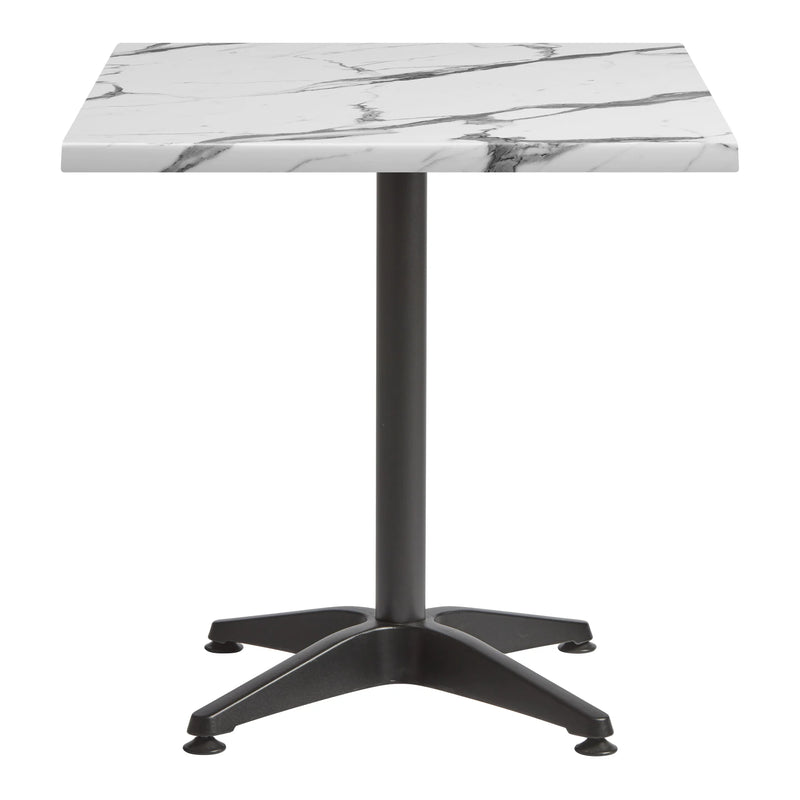 Enduratop Complete Dining Table With Alby Black Base - Carrara Marble - NWOF