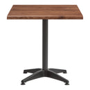 Enduratop Complete Dining Table - Natural Wood With Alby Black Base - NWOF
