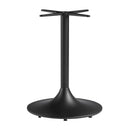 Zaro Large Round Diner Trumpet Style Table Base - Black - NWOF