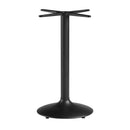 Zaro Small Round Diner Trumpet Style Table Base - Black - NWOF