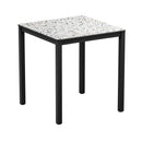 Extrema Black 4 Leg Dining Table - Mixed Terrazzo