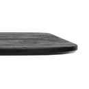 Close-up of ZAP Extrema Premium Table Top in Black Moon finish, showing detailed black surface with subtle textured pattern.