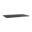 Black Moon Extrema Premium rectangular table top by ZAP, showcasing a sleek, modern black finish and smooth surface.