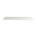 White marble Extrema Premium rectangular table top by ZAP, showcasing smooth polished surface and elegant design.