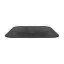 Black Moon Extrema Premium square table top by ZAP, showing a sleek, modern black surface with textured finish.