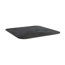 Black Moon Extrema Premium square table top by ZAP, showcasing a sleek, modern design with a smooth surface.