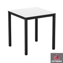 Extrema Black 4 Leg Square Dining Table - White - NWOF