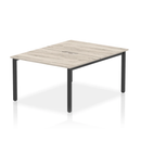 Evolve Plus B2B 2 Person Bench Desk - Grey Oak - NWOF