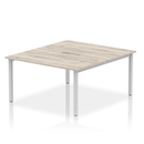 Evolve Plus B2B 2 Person Bench Desk - Grey Oak - NWOF
