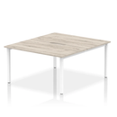 Evolve Plus B2B 2 Person Bench Desk - Grey Oak - NWOF