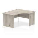 Impulse Crescent Desk With Panel End Leg - Grey Oak - NWOF