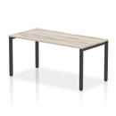 Evolve Plus Single Starter Bench Desk - Grey Oak - NWOF