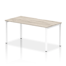 Evolve Plus Single Starter Bench Desk - Grey Oak - NWOF