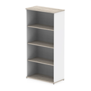 Impulse Bookcase - Grey Oak & White - NWOF