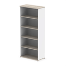 Impulse Bookcase - Grey Oak & White - NWOF