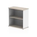 Impulse Bookcase - Grey Oak & White - NWOF