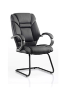 Galloway High Back Cantilever Visitor Chair With Arms - NWOF