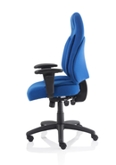 Galaxy Task Operator Chair Blue Fabric With Arms - NWOF