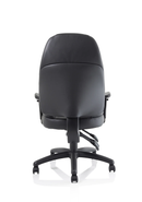 Galaxy Task Operator Chair Black Leather With Arms - NWOF