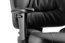 Galaxy Task Operator Chair Black Leather With Arms - NWOF