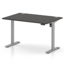Air Lite Height Adjustable Desk With Cable Ports - Carbon Grey