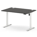 Air Lite Height Adjustable Desk With Cable Ports - Carbon Grey