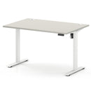 Air Lite Height Adjustable Desk With Cable Ports - Dove Grey