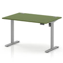 Air Lite Height Adjustable Desk With Cable Ports - Moss Green