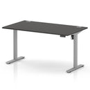 Air Lite Height Adjustable Desk With Cable Ports - Carbon Grey