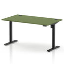 Air Lite Height Adjustable Desk With Cable Ports - Moss Green