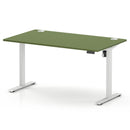 Air Lite Height Adjustable Desk With Cable Ports - Moss Green