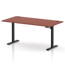 Air Lite Height Adjustable Desk With Cable Ports - Brick Red