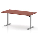 Air Lite Height Adjustable Desk With Cable Ports - Brick Red