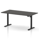 Air Lite Height Adjustable Desk With Cable Ports - Carbon Grey