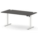 Air Lite Height Adjustable Desk With Cable Ports - Carbon Grey