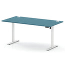 Air Lite Height Adjustable Desk With Cable Ports - Dark Teal