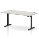 Air Lite Height Adjustable Desk With Cable Ports - Dove Grey
