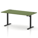 Air Lite Height Adjustable Desk With Cable Ports - Moss Green