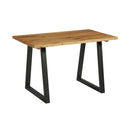 Hardwick 'A' Dining Table - Black/Character Oak - NWOF