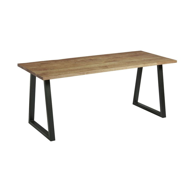Hardwick 'A' Dining Table - Black/Rustic Antique