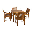 ZAP Hardy square dining set with armchair and table, featuring modern design and sturdy construction for outdoor or patio use.