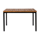 ZAP Hardy complete dining table with rectangular bison-colored table top and sturdy table base, ideal for modern dining rooms.